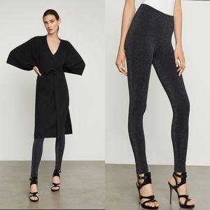 Bcbgmaxazria Metallic Glittet Sparkle Pull-On Legging NWT